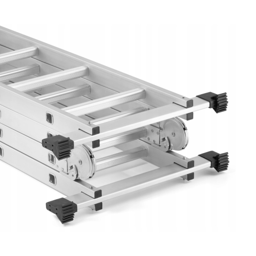 Échelle 4x4 articulée en aluminium avec plateforme